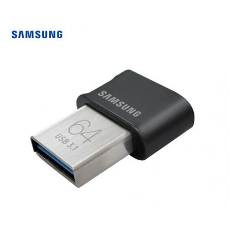 三星（SAMSUNG）64GB USB3.1 U盤(pán) FIT升級(jí)版+ 黑色 讀速200MB/s 高速車載，小巧迷你（Gen 1）