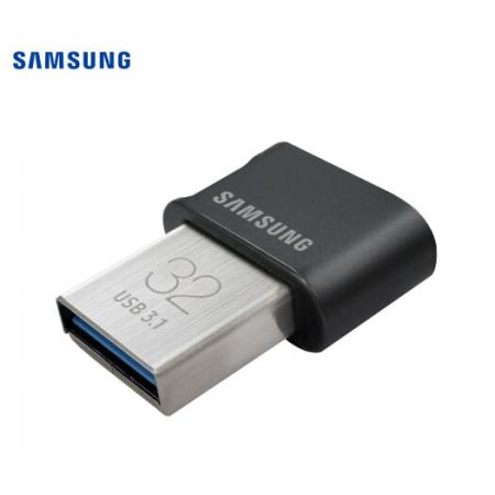 三星（SAMSUNG）32GB USB3.1 U盤 FIT升級版+ 黑色 讀速200MB/s 高速車載，小巧迷你（Gen 1）