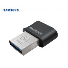 三星（SAMSUNG）64GB USB3.1 U盤 FIT升級版+ 黑色 讀速200MB/s 高速車載，小巧迷你（Gen 1）