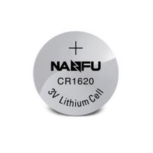 南孚(NANFU)CR1620紐扣電池5粒裝 3V 鋰電池 適用馬自達(dá)世嘉標(biāo)致等汽車鑰匙 手表電池/主板電池/遙控器等用