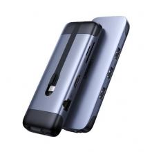 綠聯(lián) Type-C擴(kuò)展塢 USB-C轉(zhuǎn)HDMI線轉(zhuǎn)換器4K投屏VGA拓展塢轉(zhuǎn)接頭網(wǎng)口分線器