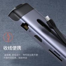 綠聯(lián) Type-C擴(kuò)展塢 USB-C轉(zhuǎn)HDMI線轉(zhuǎn)換器4K投屏VGA拓展塢轉(zhuǎn)接頭網(wǎng)口分線器