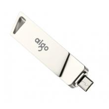 愛國者（aigo）32GB Micro USB USB3.0     手機U盤 U385銀色    雙接口手機電腦兩用