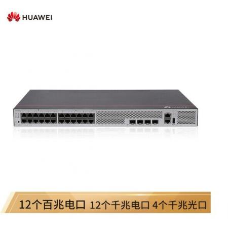 華為（HUAWEI）企業(yè)級12口百兆以太網(wǎng)+12口千兆以太網(wǎng)+4口千兆光 交換機(jī)-S5735S-L24FT4S-A