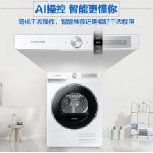三星（SAMSUNG）9公斤熱泵烘干機干衣機 AI智能烘干 熱風清新 除菌烘干 DV90T6420LH/SC 白
