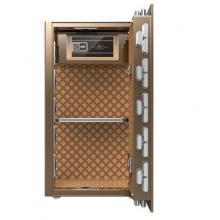 虎牌保險(xiǎn)柜辦公全鋼電子密碼80cm入墻保管柜BGX-5/D1-80咖啡金