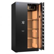 虎牌保險柜辦公高1.8米全鋼指紋密碼柜型雙保險智能保管保密柜入墻柜 翼虎系列 商務(wù)黑