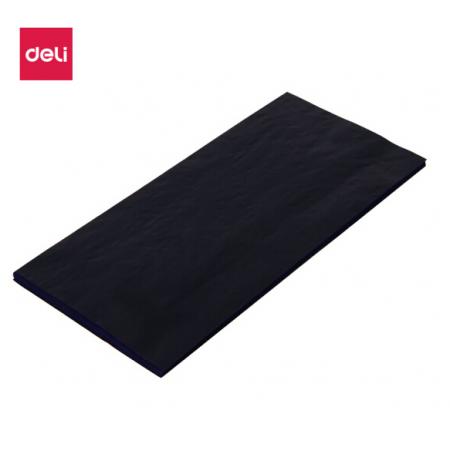得力(deli)48K經(jīng)濟耐用薄型復(fù)寫紙(18.5*8.5cm) 100張/盒 財務(wù)用品 藍(lán)9370