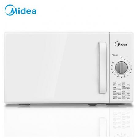 美的（Midea）M100 快捷微波爐 360°轉盤加熱 旋鈕操控 精準控溫 20升