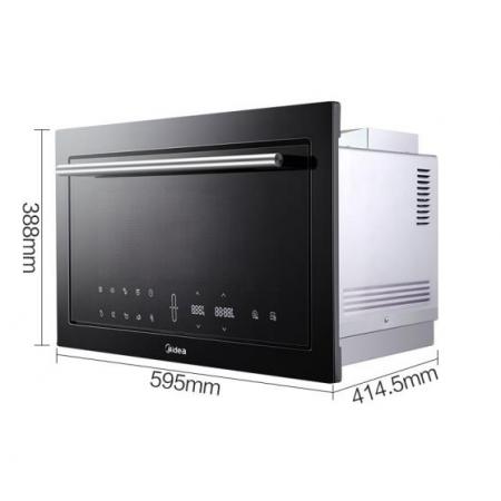 美的（Midea）極光系列 25L 智能濕度感應(yīng) 嵌入式微波爐 TG025QJG-NAH
