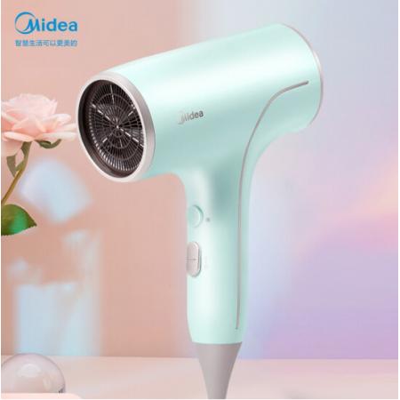美的（Midea）電吹風(fēng) 千萬級子負(fù)離電吹風(fēng) 速干柔順護(hù)發(fā)吹風(fēng) 防燙風(fēng)嘴雙重過熱保護(hù)吹風(fēng)機(jī)MB-AY0304青杏綠