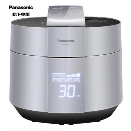 松下（Panasonic）5L大容量 電飯鍋 1-8人 IH電磁加熱電壓力飯煲 米量判定 可預約 SR-PE501-S