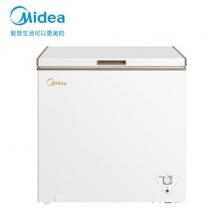 美的(Midea)201升 冷柜D速凍凈味阻霜 冷藏冷凍轉換冰柜 易潔內膽 金 BD/BC-201KM(E)