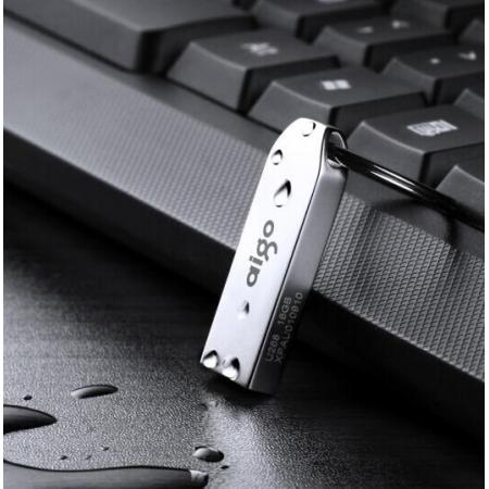 愛(ài)國(guó)者（aigo）8GB USB2.0 U盤(pán) U268迷你款 銀色 金屬車(chē)載U盤(pán)