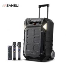 山水 SANSUI D08 8英寸戶外拉桿音響 藍牙室外演出大功率 帶無線麥克風