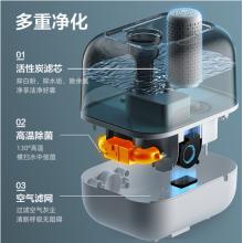 小熊（Bear）加濕器臥室辦公室5L大容量智能恒濕可定時(shí)空氣濕化器JSQ-F50A1白色