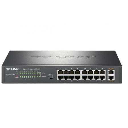 TP-LINK 18口千兆上聯(lián)網(wǎng)管PoE交換機(jī) 企業(yè)級(jí)交換機(jī) 監(jiān)控網(wǎng)絡(luò)分線(xiàn)器 分流器 TL-SL2218MP