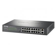 TP-LINK 18口千兆上聯(lián)網(wǎng)管PoE交換機(jī) 企業(yè)級(jí)交換機(jī) 監(jiān)控網(wǎng)絡(luò)分線(xiàn)器 分流器 TL-SL2218MP