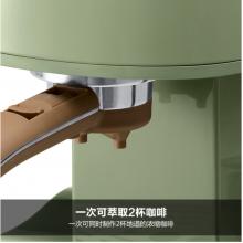 德龍（Delonghi）咖啡機(jī) 復(fù)古系列半自動咖啡機(jī) 家用意式濃縮 泵壓式不銹鋼鍋爐 ECO310.VGR 橄欖綠