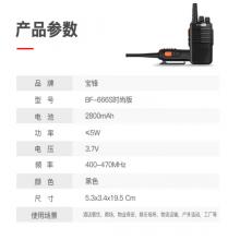 寶鋒（BAOFENG）【雙臺裝】BF-666S PLUS時(shí)尚版 大功率遠(yuǎn)距離對講機(jī) 寶峰民用商用辦公戶外手臺