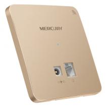 水星（MERCURY）MIAP300D 金色版 300M無線86型面板式AP 企業(yè)級酒店別墅wifi接入點(diǎn) DC供電 AC管理