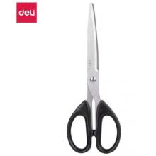 得力(deli)210mm大號辦公生活剪刀 黑色6010