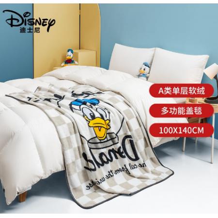 迪士尼(Disney)兒童卡通單層毛毯可用辦公室午睡毯法蘭絨蓋毯兒童毯子嬰兒寶寶云毯 140*100cm