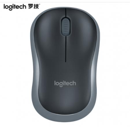 羅技（Logitech）M185鼠標(biāo) 無(wú)線鼠標(biāo) 辦公鼠標(biāo) 對(duì)稱鼠標(biāo) 黑色灰邊 帶無(wú)線2.4G接收器