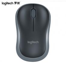 羅技（Logitech）M185鼠標(biāo) 無(wú)線鼠標(biāo) 辦公鼠標(biāo) 對(duì)稱鼠標(biāo) 黑色灰邊 帶無(wú)線2.4G接收器