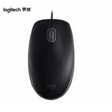 羅技（Logitech）M110 鼠標(biāo) 有線鼠標(biāo) 辦公鼠標(biāo) 輕音鼠標(biāo) 對(duì)稱(chēng)鼠標(biāo) 黑色