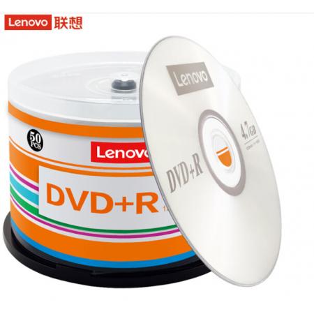 聯(lián)想（Lenovo）DVD+R 光盤(pán)/刻錄盤(pán) 16速4.7GB 辦公系列 桶裝50片 空白光盤(pán)