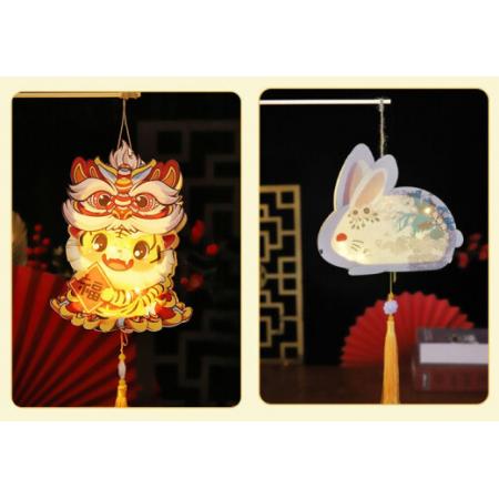 中秋節(jié)燈籠  古風(fēng)小宮燈裝掛飾		送燈謎