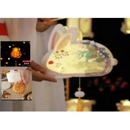 中秋節(jié)燈籠 手提古風(fēng)小宮燈裝掛飾 送燈謎