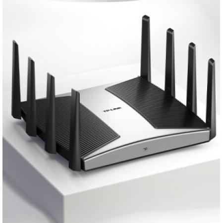 TP-LINK三頻千兆無線路由器WiFi6智能游戲路由Mesh  易展Turbo版 2.5G自定義端口