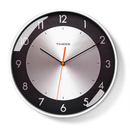 Timess 掛鐘表客廳時(shí)鐘簡(jiǎn)約現(xiàn)代表掛墻免打孔進(jìn)口機(jī)芯石英鐘掛表創(chuàng)意家用餐廳輕奢表 CH04-1進(jìn)口機(jī)芯經(jīng)典黑 直徑35厘米