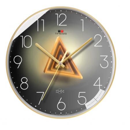 Timess T 掛鐘 鐘表客廳掛鐘創(chuàng)意時(shí)尚家用表掛墻免打孔輕奢光影石英鐘掛表 S11-3【30厘米款】