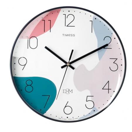 Timess 掛鐘鐘表客廳創(chuàng)意北歐時(shí)鐘萬年歷溫度石英鐘簡約輕奢表掛墻 P51-2【35厘米款】