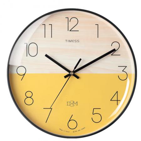 Timess 掛鐘鐘表客廳創(chuàng)意北歐時(shí)鐘萬年歷溫度石英鐘簡約輕奢表掛墻 P51-4【35厘米款】