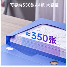 得力(deli)6只35mmA4塑料文件盒批發(fā) 加厚資料盒 桌面考試收納 財會用品 33440藍(lán)色