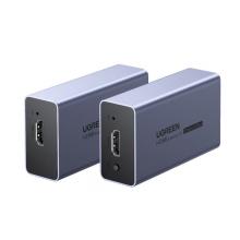綠聯(lián)（UGREEN）HDMI延長器50米 hdmi轉(zhuǎn)RJ45網(wǎng)口轉(zhuǎn)換器 單網(wǎng)線網(wǎng)絡(luò)高清傳輸信號放大器 一對裝50739