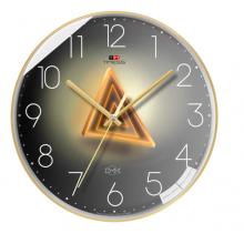 Timess T 掛鐘 鐘表客廳掛鐘創(chuàng)意時尚家用表掛墻免打孔輕奢光影石英鐘掛表 S11-3【30厘米款】