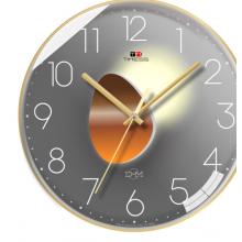 Timess T 掛鐘 鐘表客廳掛鐘創(chuàng)意時(shí)尚家用表掛墻免打孔輕奢光影石英鐘掛表 S16-4【35厘米款】