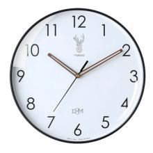 Timess 掛鐘鐘表客廳創(chuàng)意北歐時(shí)鐘萬(wàn)年歷溫度石英鐘簡(jiǎn)約輕奢表掛墻 P50-1【30厘米款】