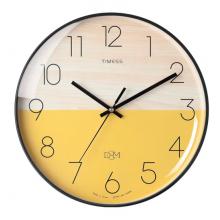 Timess 掛鐘鐘表客廳創(chuàng)意北歐時(shí)鐘萬(wàn)年歷溫度石英鐘簡(jiǎn)約輕奢表掛墻 P50-4【30厘米款】