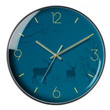 Timess 掛鐘鐘表客廳創(chuàng)意北歐時(shí)鐘萬(wàn)年歷溫度石英鐘簡(jiǎn)約輕奢表掛墻 P51-6【35厘米款】