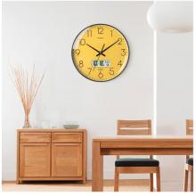 Timess 掛鐘鐘表客廳創(chuàng)意北歐時(shí)鐘萬(wàn)年歷溫度石英鐘簡(jiǎn)約輕奢表掛墻 P50B-5【30厘米日歷款】