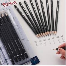 蒙瑪特(Mont Marte)素描鉛筆10支 素描套裝素描筆2h-8b畫畫炭筆繪畫筆速寫筆 美術畫筆學生畫畫筆全套MPN0111