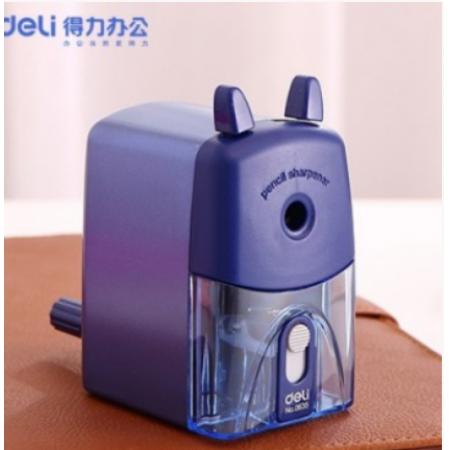 得力 （deli）0635 辦公卷筆刀手搖削筆機削筆器轉(zhuǎn)筆刀筆刨轉(zhuǎn)筆刀 黑色
