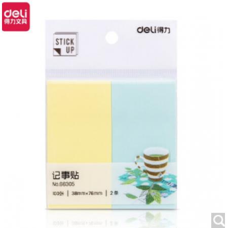 記事貼	得力66305學生記事貼(混)