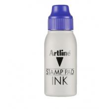 旗牌（Shachihata）Artline 辦公財務印章印臺印泥通用補充印油 50ml 藍色 ESA-2N
